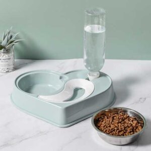 Годівниця з напувалкою для домашніх тварин DOG & Cat bowl | Посуд для собак та кішок