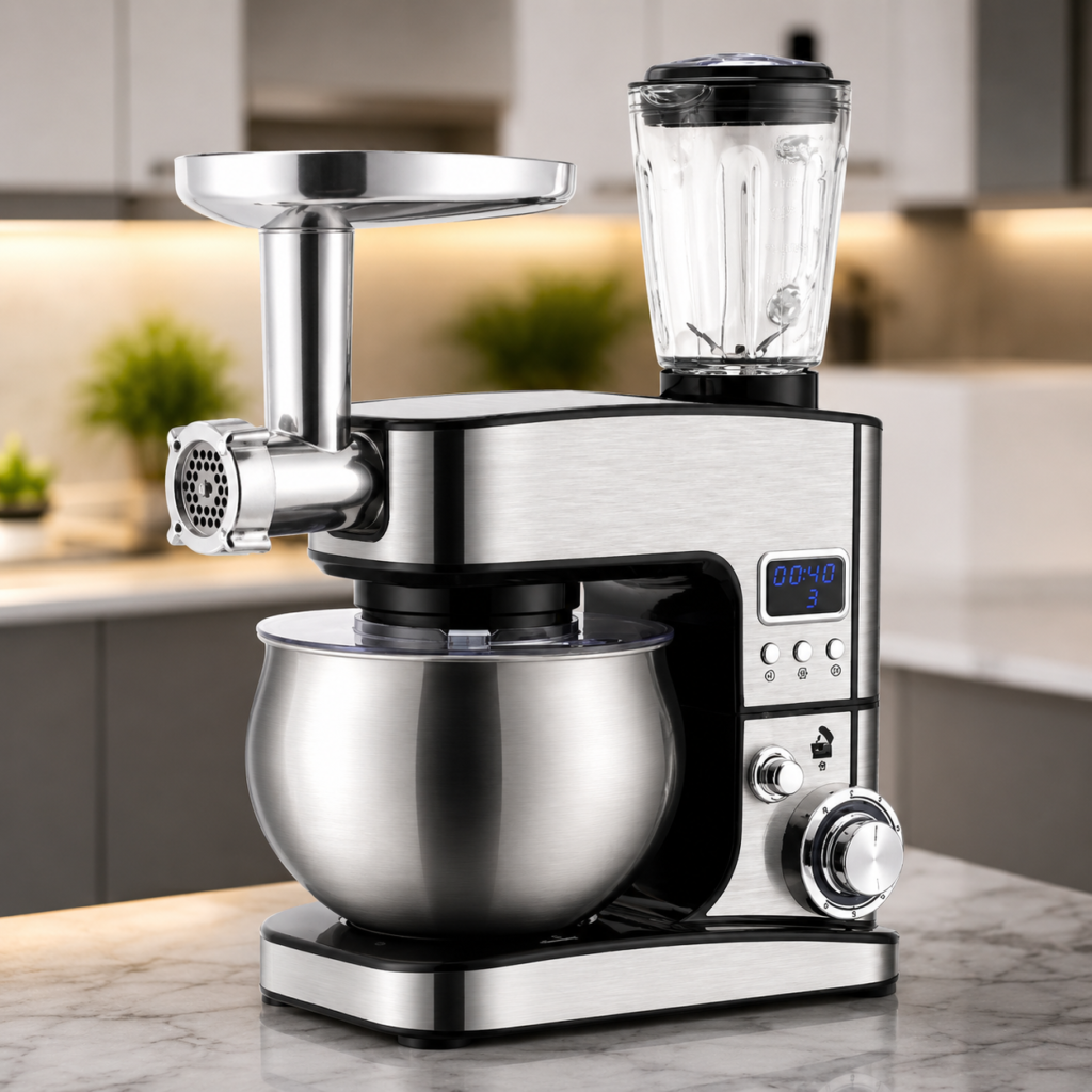 Кухонний комбайн з тістомісом 4500Вт Top Kitchen універсальний кухонний комбайн 3в1