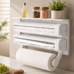 Кухонний диспенсер для плівки, фольги та рушників Kitchen Roll Triple Paper dispenser, тримач — фото 5