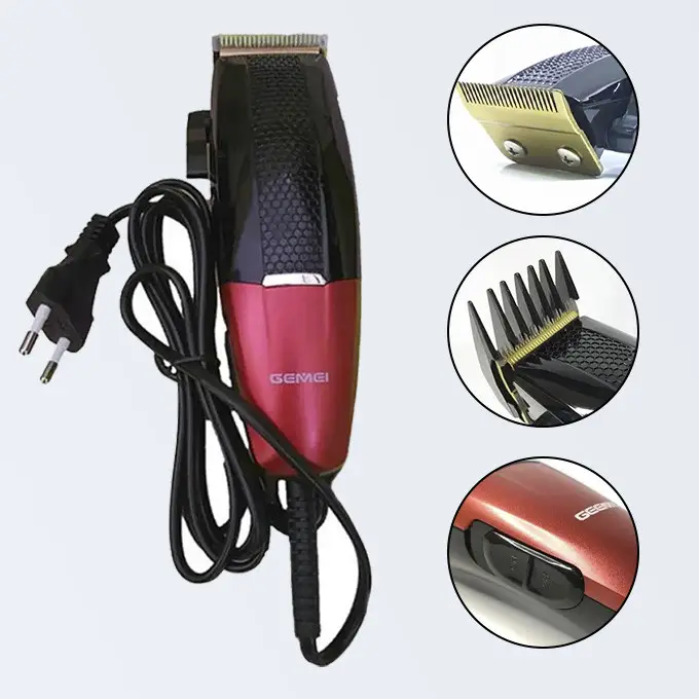 Машинка для стрижки Geemy GM 807 + 4 насадки