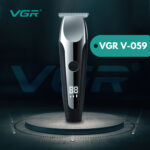 Машинка для стрижки волосся VGR V-059, Професійна бездротова машинка з LED-дисплеєм, тример, 6