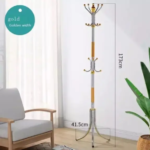Металева підлогова стійка-вішалка для одягу Coat Rack тренога 16 гачків — фото 2