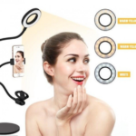 Набір блогера 3в1 Гнучкий штатив з Led кільцем Ring Light + тримачі для телефону та мікрофона — фото 3