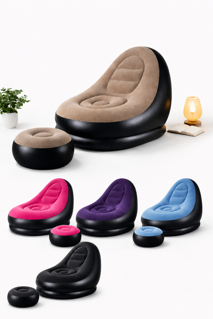 Надувний диван з пуфом Air Sofa