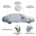 Накидка на машину від сонця та снігу Universal Car Cover захисний чохол для автомобіля XL — фото 4