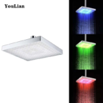 Насадка для душу з LED підсвічуванням RGB LED SHOWER Світлодіодна Лійка — фото 3