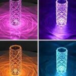 Настільна лампа Роза з пультом RGB Crystal Rose. Проекційний світильник-торшер нічник rose — фото 6