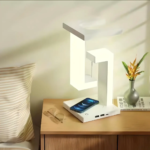Настільна лампа SHS 2238 світлодіодна з 2*USB та бездротовою зарядкою 10W — фото 4