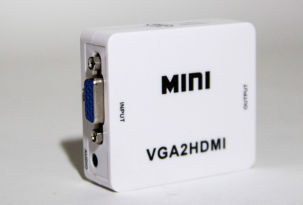 Перехідник VGA на HDMI конвертер для ПК, ноутбука, відео реєстратора адаптер перетворювач з