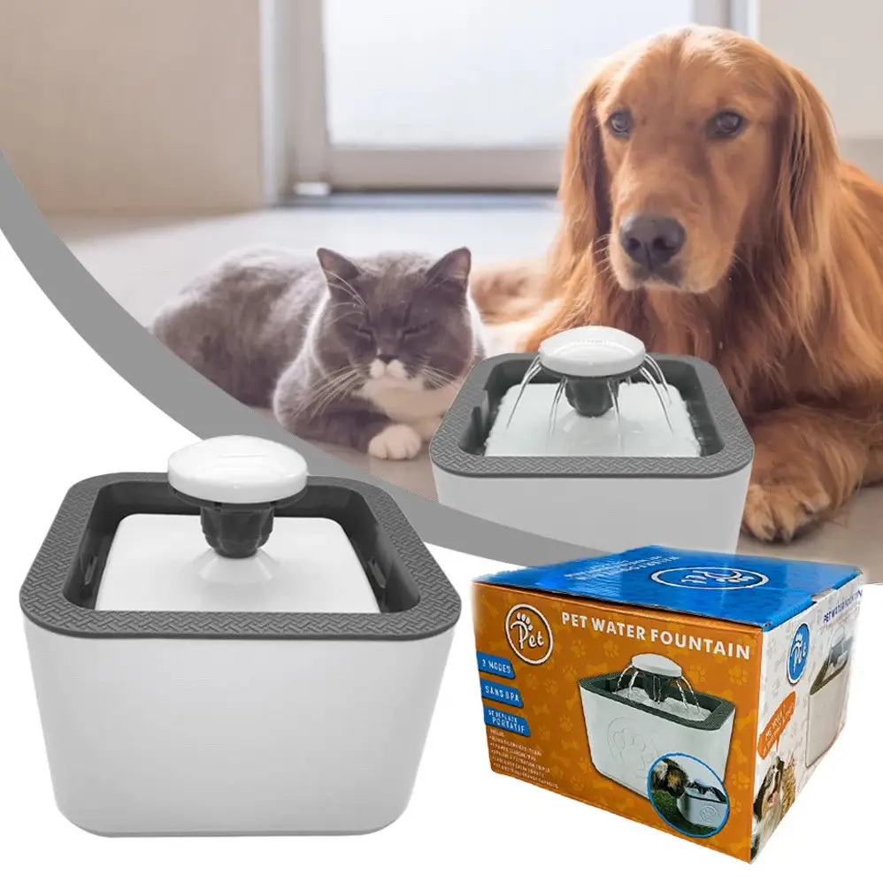 автоматична поїлка-фонтан для тварин Pet Water Fountain