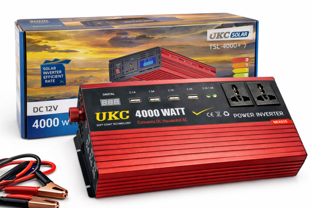 Перетворювач напруги Power Inverter 4000W з 12V на 220