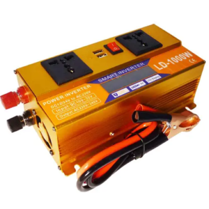 Перетворювач Інвертор 1000W 12V/24V + LCD, золотий