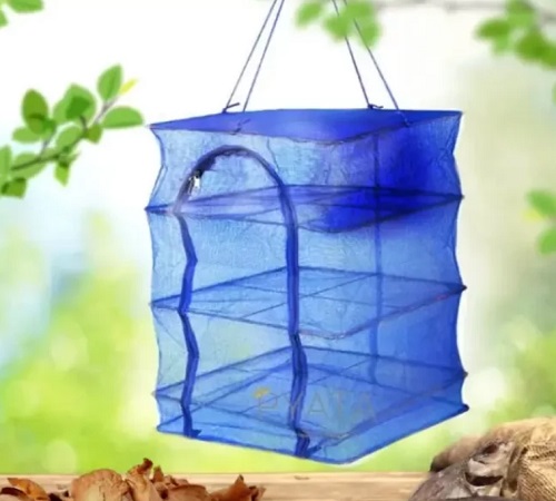Підвісна сітка для сушіння овочів 35×35×70 см