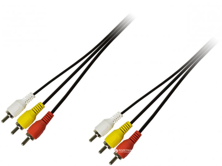 Кабель тюльпан 3RCA 1,2 м GOOD