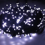 Світлодіодна Гірлянда нитка 201 led Біла (чорний дріт)