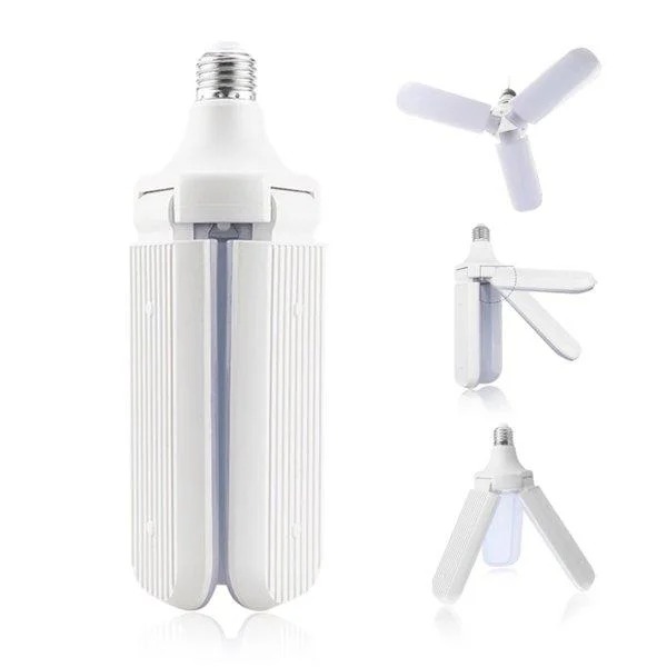 Світлодіодна лампа Fan Blade Led 45W E27 потрійна у формі вентилятора