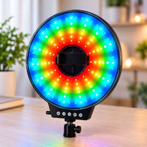 Світлодіодна кільцева лампа RGB — фото