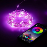 Світлодіодна розумна гірлянда Smart Роса RGB 100 LED з Bluetooth для ялинки від USB 10м — фото 5