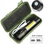 Світлодіодний ліхтарик Bailong Police COB USB BL-511 BL-515 BL-513 у пластиковому чохлі — фото 2