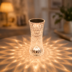 Кришталевий проекційний світильник Crystal Table Lamp HB-29