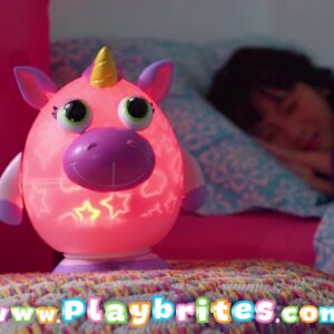 Світильник-проектор Playbrites Єдиноріг | Оригінальний світильник у дитячу | Нічник дитячий