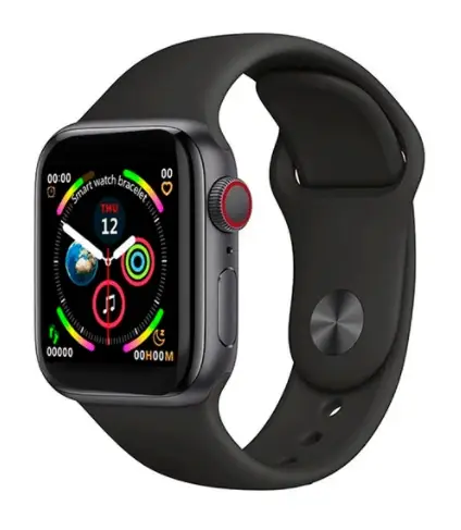 розумний годинник з сенсорним екраном Smart Watch чорний