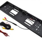 Камера заднього виду в номерній рамці з 4 LED підсвічуванням Black — фото 4