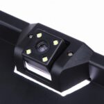 Камера заднього виду в номерній рамці з 4 LED підсвічуванням Black — фото 5