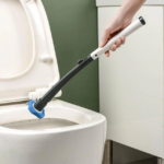 Універсальна щітка для прибирання ванної зі змінними насадками MTS clip type removable toilet — фото 6
