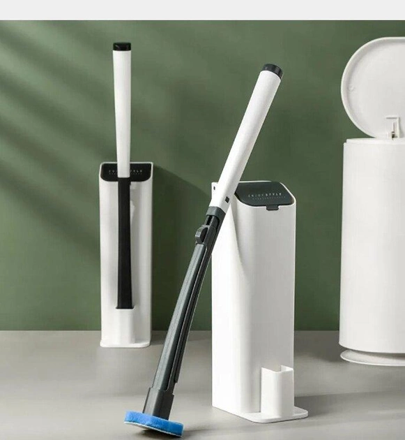 Універсальна щітка для прибирання ванної зі змінними насадками MTS clip type removable toilet