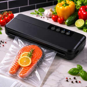 Вакууматор для їжі Vacuum Sealer X GY-F973 / Вакуумний пакувальник 110W 60 кПа + пакети
