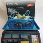 Ваги Crystal 50 kg електронні настільні ваги з калькулятором торговi