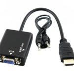 Відеоадаптер HDMI - VGA конвертер відео + аудіо 1080P