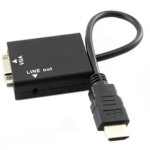 Відеоадаптер HDMI - VGA конвертер відео + аудіо 1080P — фото 2
