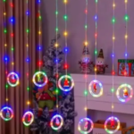 Xmas штора Кільця з фігурами 3m*70cm 110L M Мультикольорові